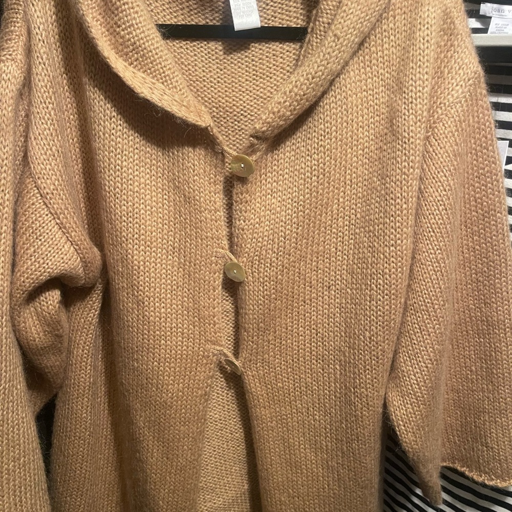 Soft Surroundings Tan Cardigan Sweater